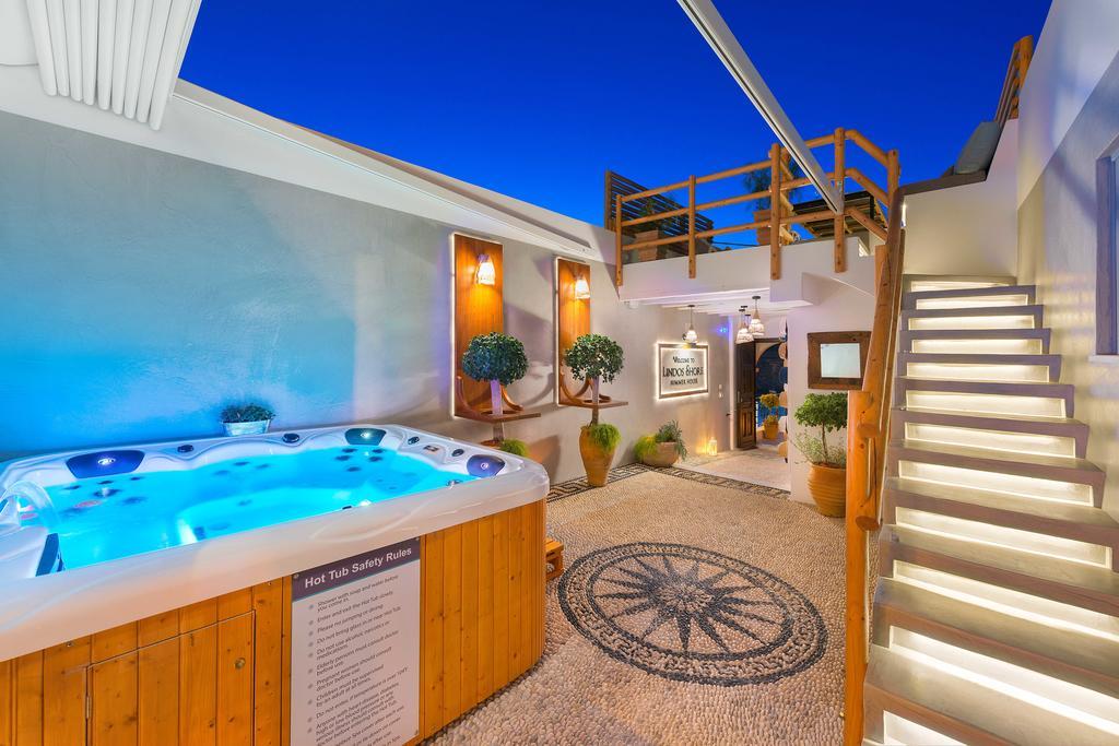 Lindos Shore Summer House With Jacuzzi And Sea View !!! Exterior photo